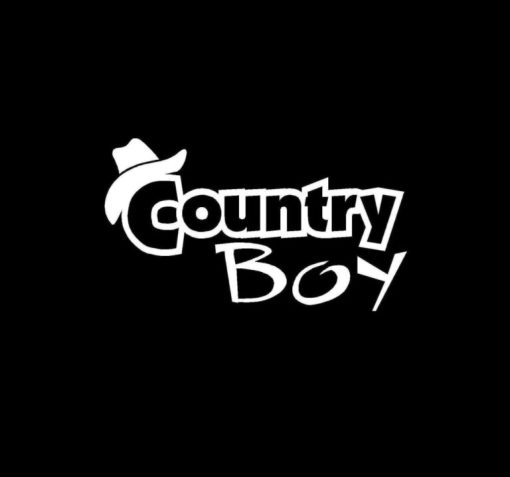 Counrty Boy Hat Vinyl Decal Stickers