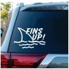 Fins Up Jimmy Buffet Decal Sticker