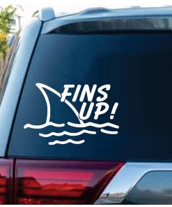 Fins Up Jimmy Buffet Decal Sticker