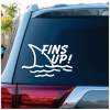 Fins Up Jimmy Buffett - Band Decal Stickers