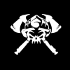 Firefighter Skull & Crossbones Window Decal Sticker