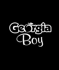 Georgia Boy Peach Vinyl Decal Stickers