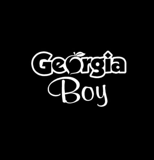 Georgia Boy Peach Vinyl Decal Stickers