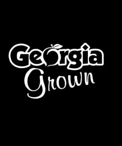 Georgia Grown Peach Vinyl Decal Stickers