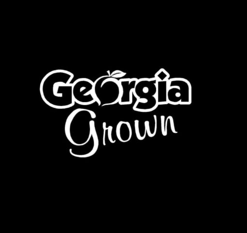 Georgia Grown Peach Vinyl Decal Stickers