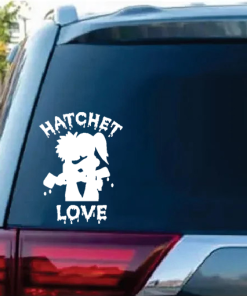Hatchetman hatchet love - Cartoon Decal Sticker