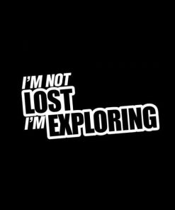 Not lost Exploring Jeep Vinyl Decal Stickers