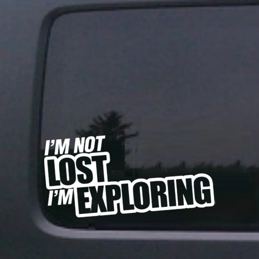 Not lost Exploring Jeep - Jeep Wrangler Decals