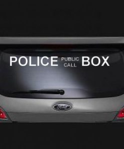 Police Public Call Box Vinyl Decal Sticker