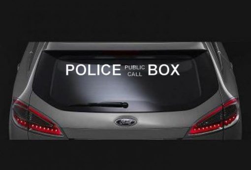 Police Public Call Box Vinyl Decal Sticker
