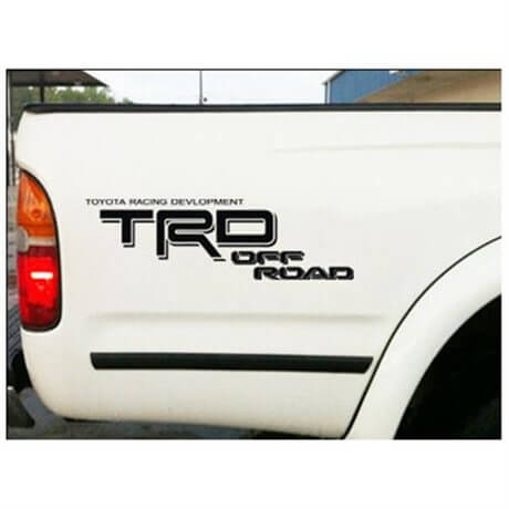 Toyota TRD Off Road Bedside Vinyl Decal Stickers set