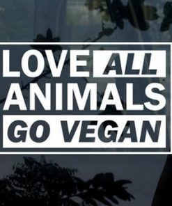 Go Vegan Vegetarian Vegitarian Vinyl Decal Stickers