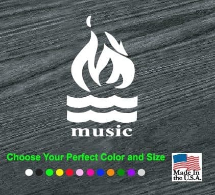 hot water music band decal sticker