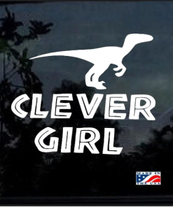 Clever Girl - Jurassic Park Inspired - Cartoon Decal Sticker