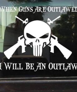 Punisher Outlaw AR Vinyl Decal Sticker