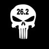Punisher Skull 26.2 marathon Vinyl Decal Stickers