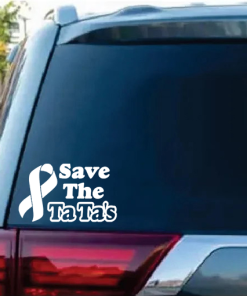 Save The Ta Tas window decal Sticker
