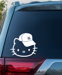 Hello Kitty New York Yankees Window Decal Sticker