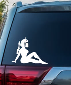 Boba Fett Mudflap Girl window decal Sticker