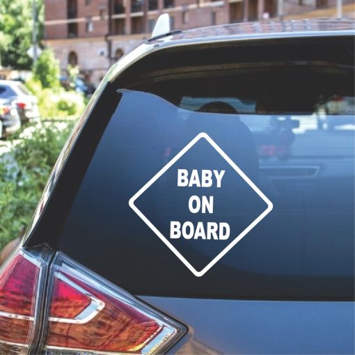Baby on Board Diamond Decal Sticker
