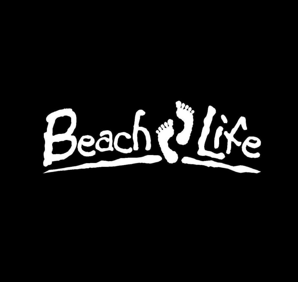 Beach Life Footprints Decal Stickers