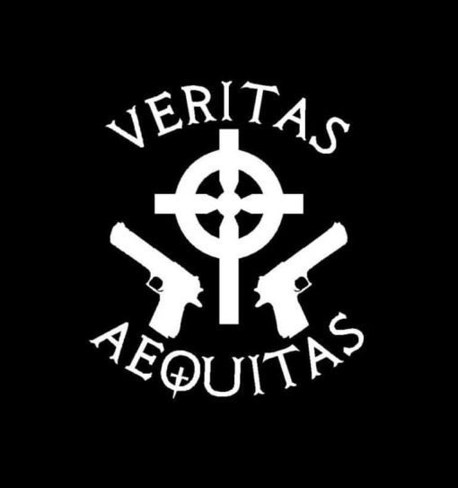 Boondock Saints Veritas Aequitas window decal Sticker