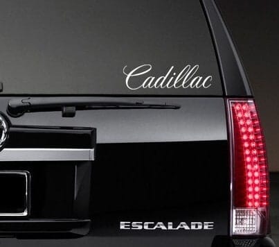 Small Window Vinyl Decal Stickers Fits Cadillac
