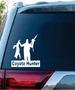 Coyote Hunting Window decal Sticker