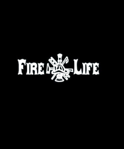 Fire Life Fireman Window Decal Sticker