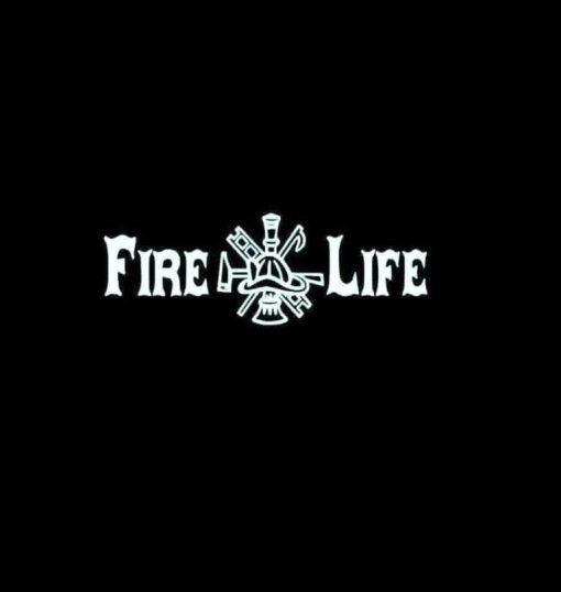 Fire Life Fireman Vinyl Decal Stickers a1