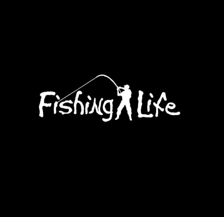 Fishing Life A1 Decal Stickers, Custom Made In the USA