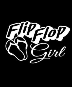 Flip Flop Girl Vinyl Decal Sticker a2