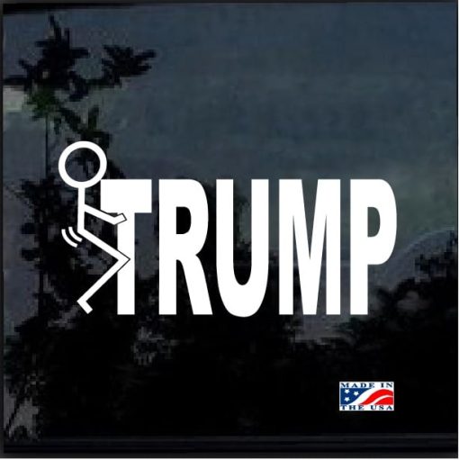 Fuck Donald trump decal sticker