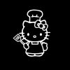 Hello Kitty Chef Vinyl Decal Stickers