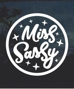 Miss Sassy Window Decal Sticker