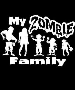 My Zombie Family Decal Sticker