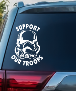 Star Wars Storm Trooper Support Our Troops Window Decal Sticker A2
