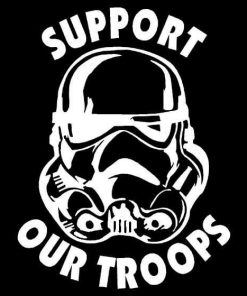 Star Wars Storm Trooper Support Our Troops Decal Stickers