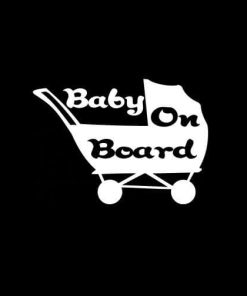 Baby on board stroller Vinyl Decal Stickers