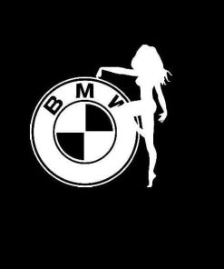 BMW Sexy Girl Vinyl Decal Sticker