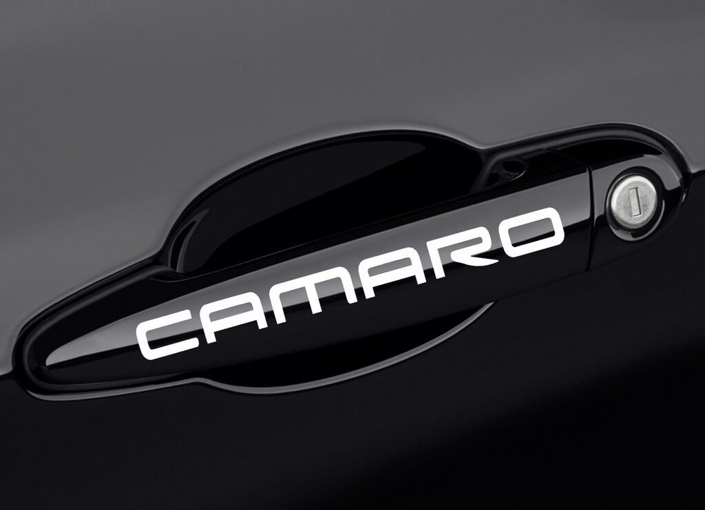 Chevy Camaro Car Door Handle Decal Stickers Set of 2