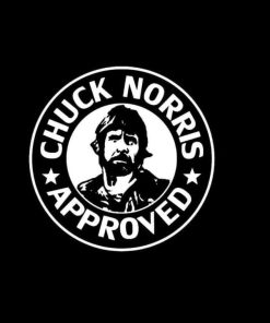 Chuck Norris Approved Vinyl Decal Sticker