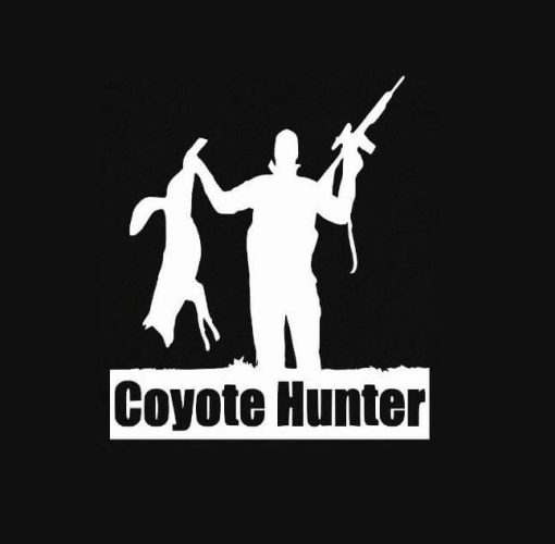 Coyote Hunter Vinyl Decal Stickers