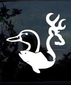 Duck Bass Buck Hunting Window decal Sticker