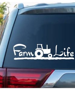 farm life tractor decal sticker