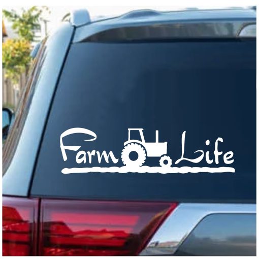 farm life tractor decal sticker