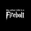 My other ride is a Firebolt Harry Potter Decal Sticker