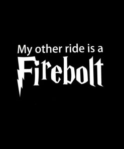 My other ride is a Firebolt Harry Potter Decal Sticker