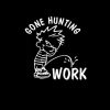Calvin Piss Work Gone Hunting Vinyl Decal Stickers