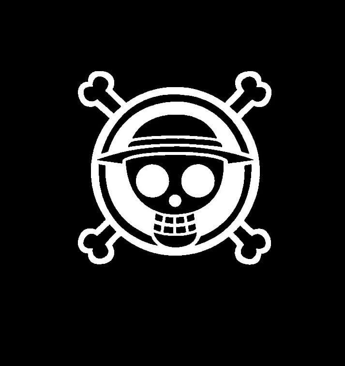 Jolly Roger Luffy a3 Window Decal Sticker | MADE IN USA